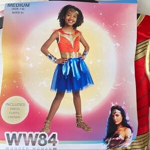WW84 Wonder Woman Costume Child Med Sz 7-8